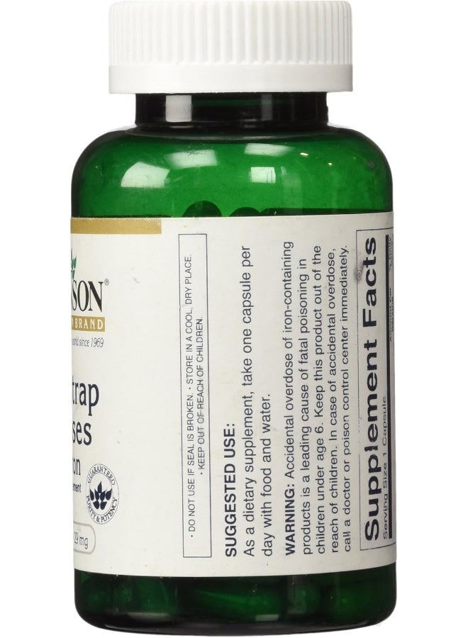 Swanson Blackstrap Molasses with Iron 29Mg 120 Capsules - Image 2